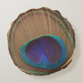 Snygg, färglös rundtur rund kudde