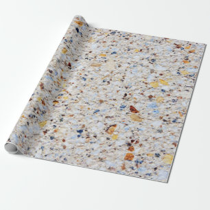 Snygg Färgrik Marmor Granit Stentextur Presentpapper