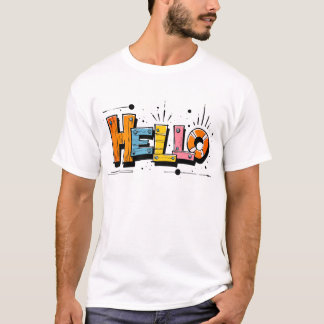Snygg färgrik t shirt