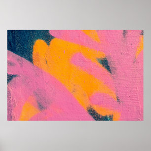 Snygg, färgstark gata graffiti bakåt poster