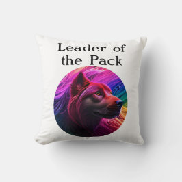 Snygg färgstark Hund Kudde