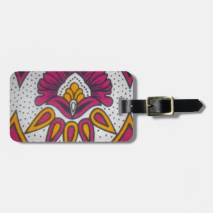 Snygg färgstark utskrift av African Fabric Motif A Bagagebricka