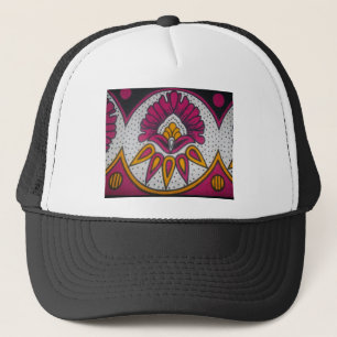 Snygg färgstark utskrift av African Fabric Motif A Keps