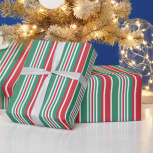 Snygg, fetstilt, traditionell jul presentpapper