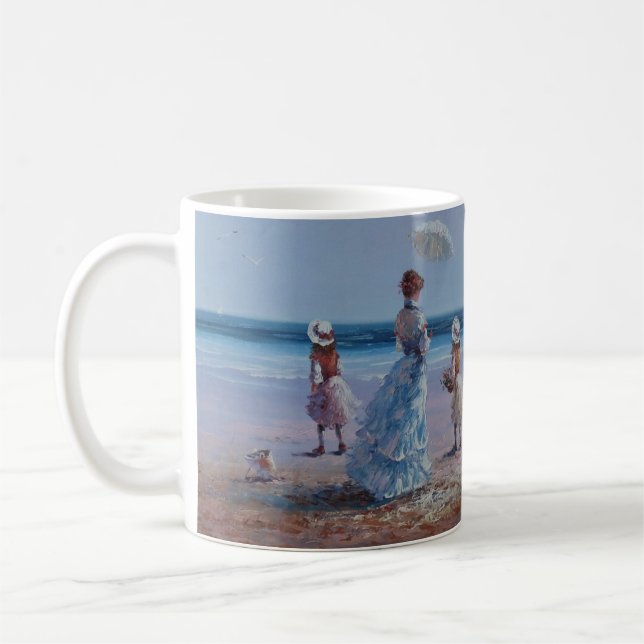Snygg fin konst kaffemugg (Vänster)