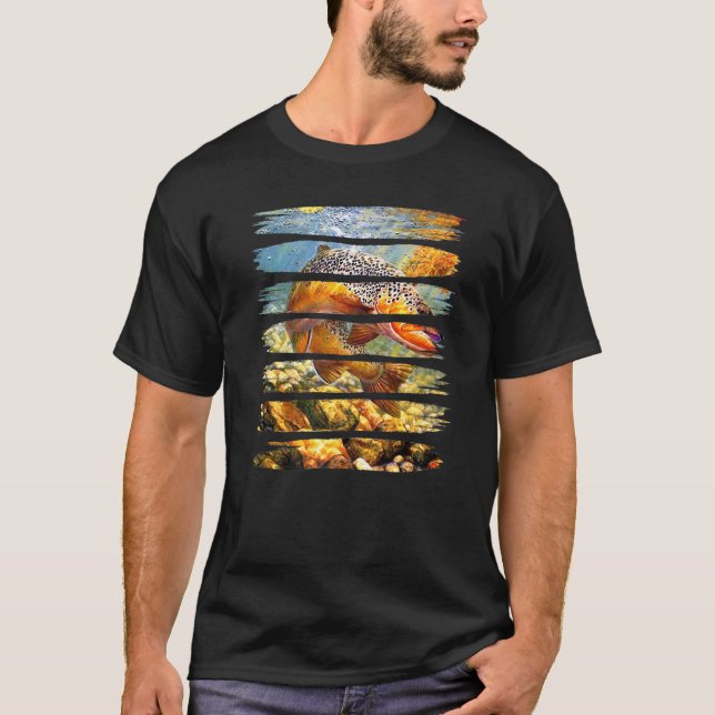 Snygg fiskfart t shirt (Framsida)
