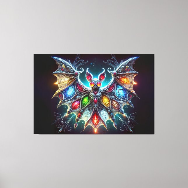 Snygg Fladdermus Canvastryck (Framsida)