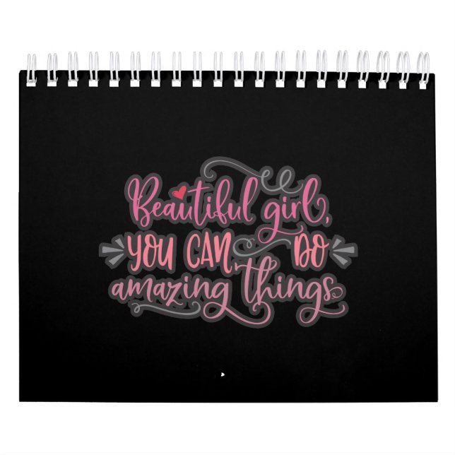 Snygg flicka du kan göra Fantastisk Sak Kalender (Omslag)