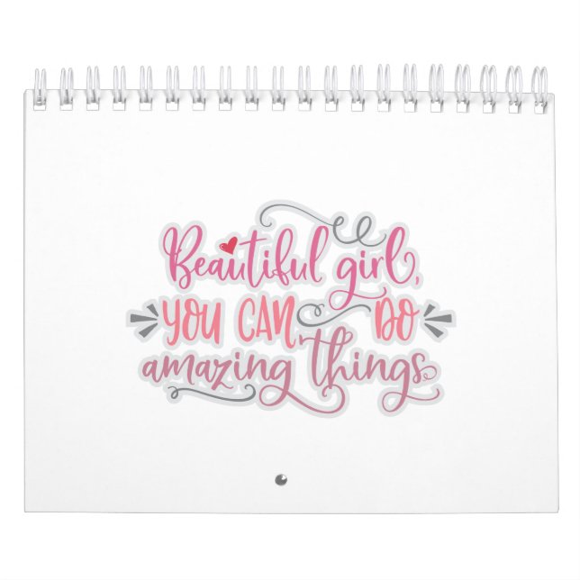 Snygg flicka du kan göra Fantastisk Sak Kalender (Omslag)