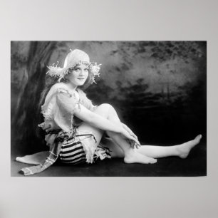 Snygg flicka på 1920-talet poster