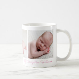 Snygg Flicka Photo Söt Rosa Namn Kaffemugg