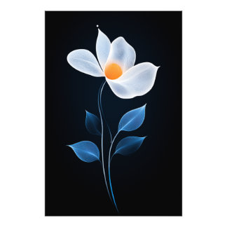 Snygg Flower-design Fototryck
