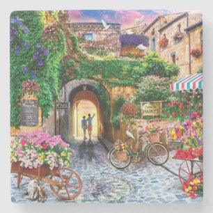 Snygg Flower Market Fine Art Stenunderlägg
