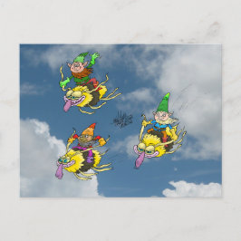 Snygg flygdag. vykort