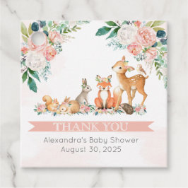 Snygg Forest Woodland Animals Baby Shower Gåvor Etiketter