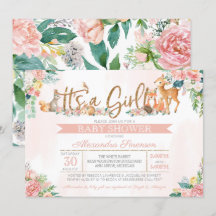 Snygg Forest Woodland Animals Baby Shower