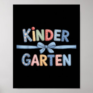 Snygg förskollärarlag båge tillbaka till skolan poster
