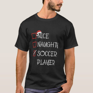 Snygg fotbollsspelarlista Jul Xm T Shirt