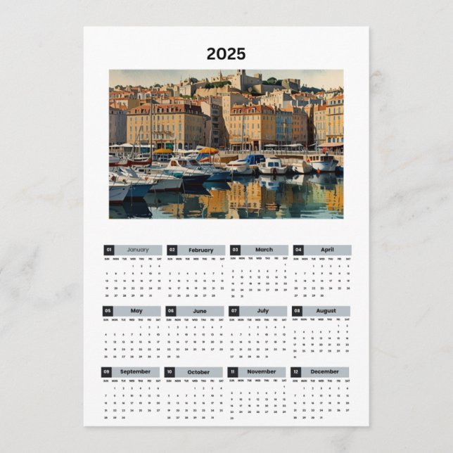 Snygg Frankrike View-kalender Program (Framsida)