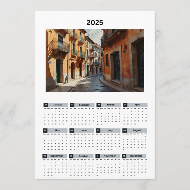 Snygg Frankrike View-kalender Program (Framsida)