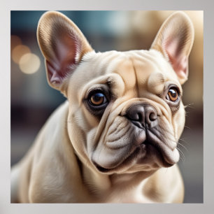 Snygg Fransk Bulldog Poster