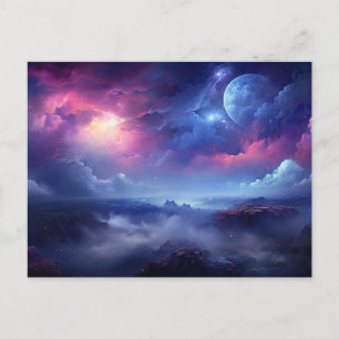 Snygg Galaxy Rymden Cosmic Universe Vykort