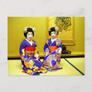 Snygg Geishas/Hälsning från Japan Vykort
