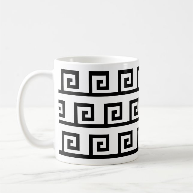 Snygg Geometric Mönster Kaffemugg (Vänster)