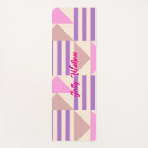 Snygg geometrisk formdesign, namn yogamatta