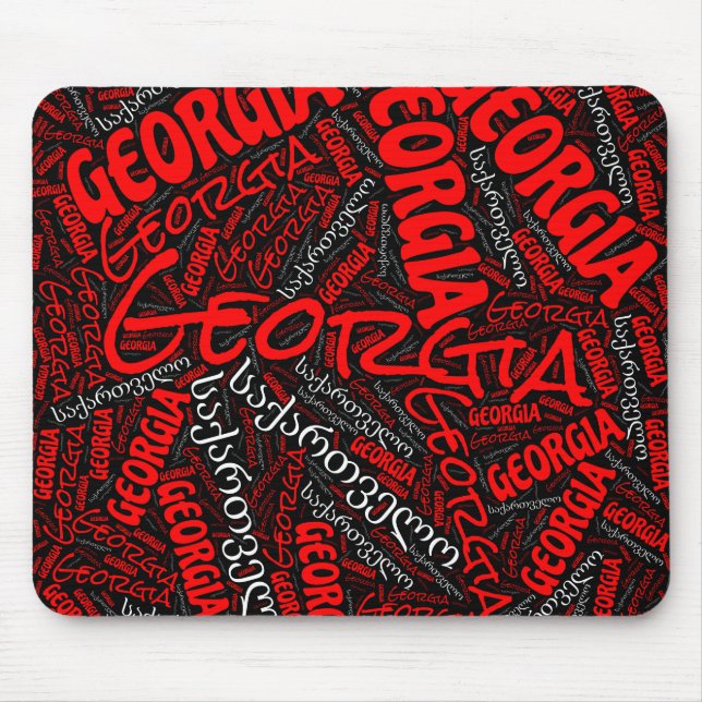 Snygg Georgia Flagga Färg Patriotic Musmatta (Framsidan)