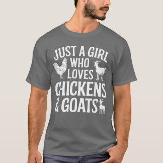 Snygg getedesign för tjejer kvinnor djuruppfödning t shirt