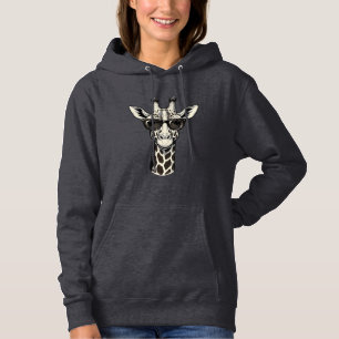 Snygg Giraff Solglasögon Vintage Graverad Tröja_1 T Shirt