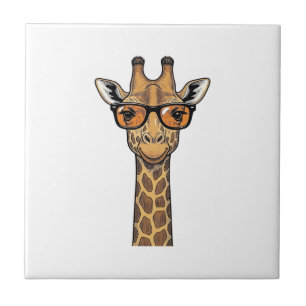 Snygg Giraff Solglasögon Vintage Graverad Tröja De Kakelplatta