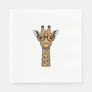 Snygg Giraff Solglasögon Vintage Graverad Tröja De Pappersservett