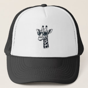 Snygg Giraff Solglasögon Vintage Gravering T-Shirt Keps