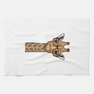 Snygg Giraff Solglasögon Vintage Gravyr Tröja De Kökshandduk