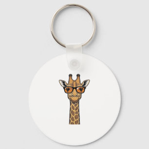 Snygg Giraff Solglasögon Vintage Gravyr Tröja De Nyckelring