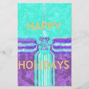 Snygg Glad helg Blue Cyan-vektordesign
