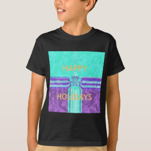 Snygg Glad helg Blue Cyan-vektordesign T-shirt