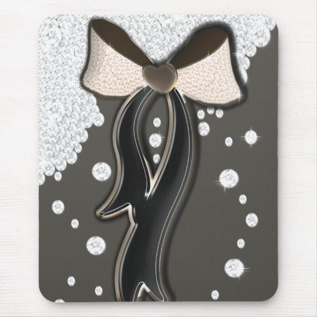 Snygg glansig mjuk rosa och chokladbuske musmatta (Framsidan)