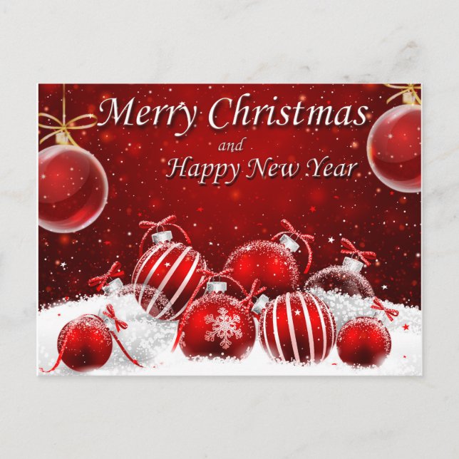 Snygg God jul Helg Vykort (Framsida)