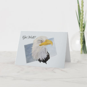 Snygg Golden Öga American Örn Art Kort