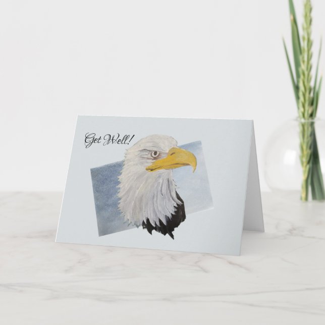 Snygg Golden Öga American Örn Art Kort (Framsida)