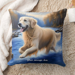 Snygg Golden Retriever Kudde