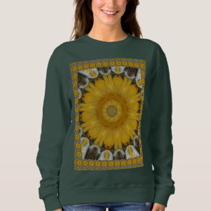 Snygg Golden Sun Flower Bright design T Shirt
