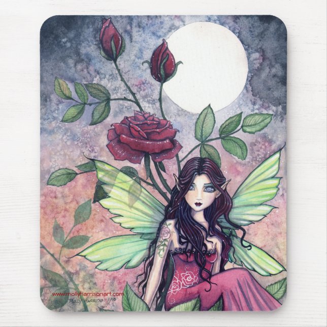 Snygg Gothic Ro Mousepad av Molly Harrison Musmatta (Framsidan)