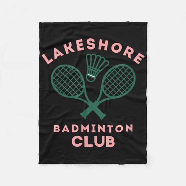 Snygg grafik för badmintonklubben vid sjön fleecefilt (Framsidan)