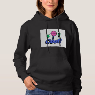 Snygg grafisk svart hoodie t shirt
