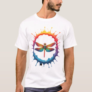 Snygg grafisk Tie Dye-solglasögon Illustra med tro T Shirt