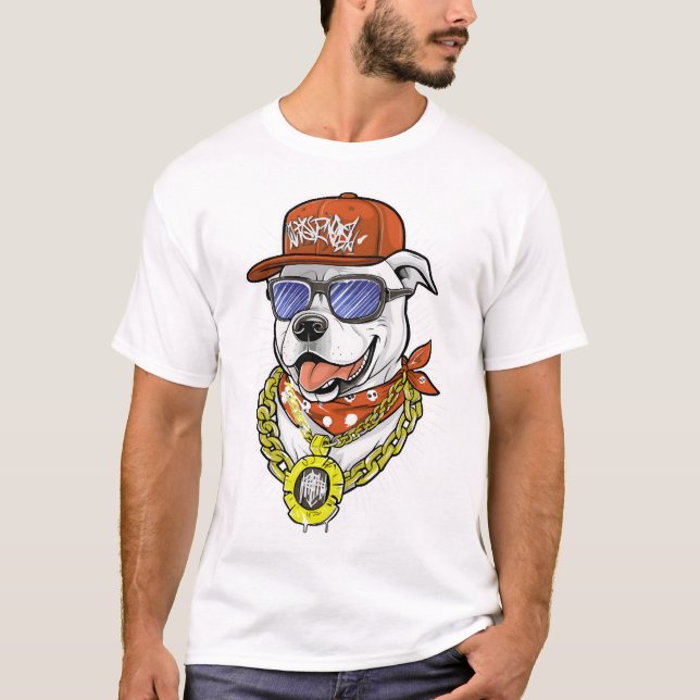 Snygg grafisk unisex tee i ultra bomull - perfekt (Framsida)